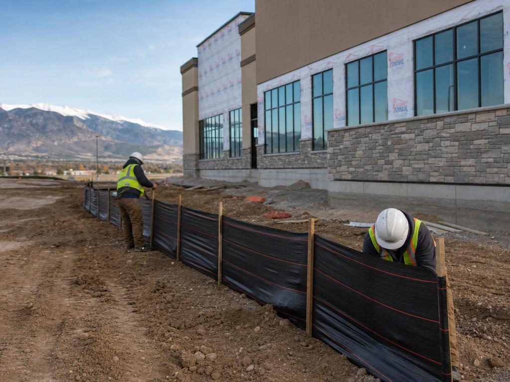 Erosion Control project by Envision Construction Management — Commercial Foundation Protection